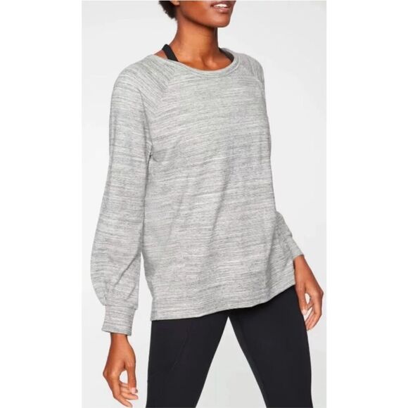 Athleta Tops - ATHLETA Marl Grey Heather Bandha Women’s Sweatshirt Small
